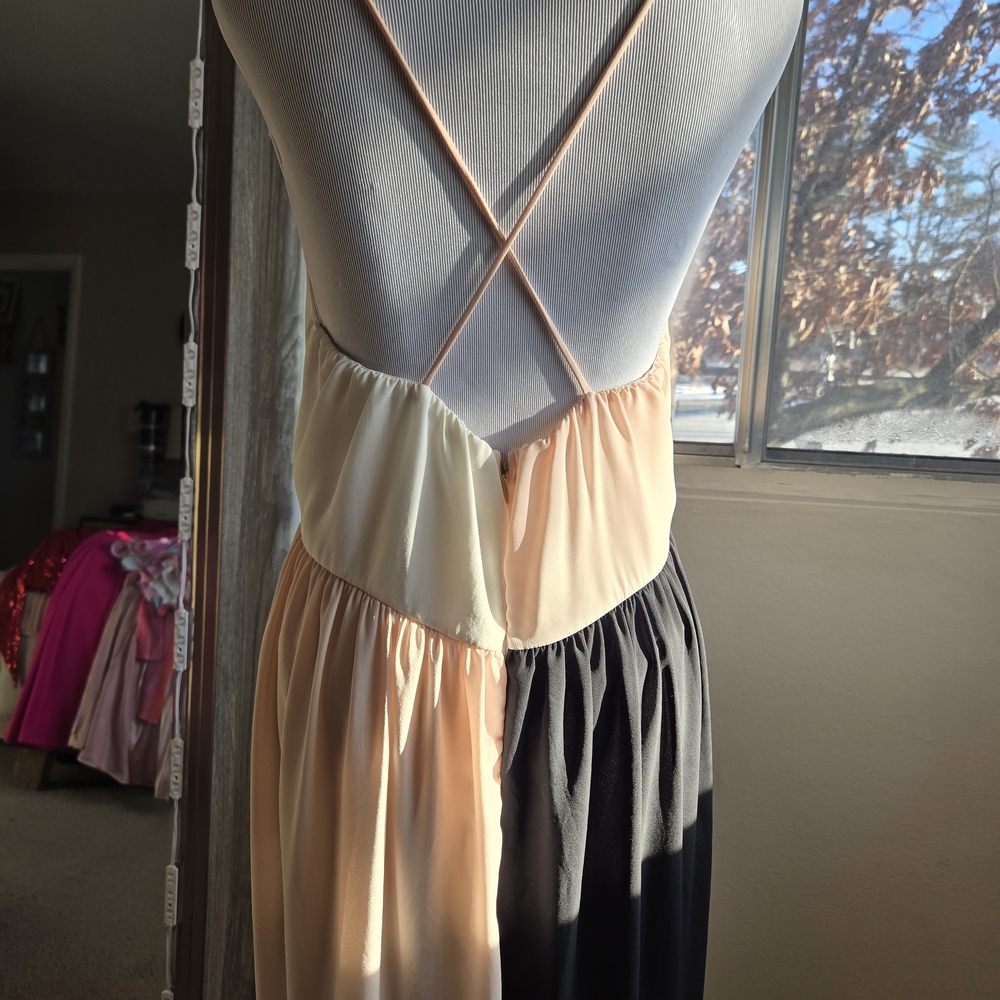 Akira Red Label Colorblock Dress Medium - Picture 9 of 13